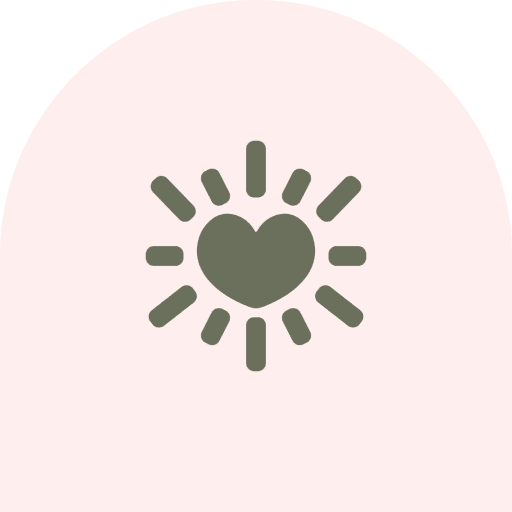 Love and light graphic icon