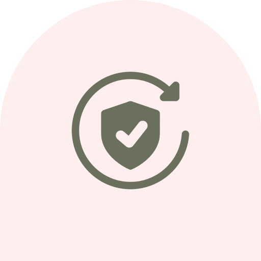 Shield icon with check and arrow